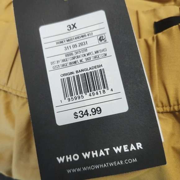 Who What Wear Honey Mustard A-line Layered Tiered Maxi Skirt Women Size 3X NEW - Picture 7 of 7